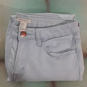 *5 for 25* Forever 21 light blue wash skinny jeans